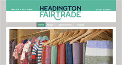 Desktop Screenshot of headingtonfairtrade.org.uk